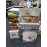 A large quantity of assorted prints, wall canvases,