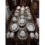 Eighty seven pieces of Royal Doulton Kadenza tea and dinner china