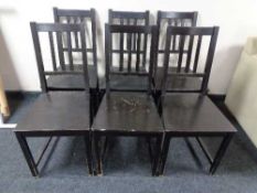 A set of nineteen Ikea pine Stefan cafe chairs