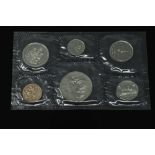 The Canadian Mint - A set of uncirculated coins to include Dollar, 50 cents, 25 cents, 10 cents,