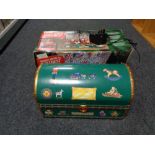 A boxed Mr Christmas Santas Musical Toy Chest