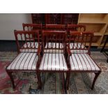 A set of six Sterling design Regency style dining chairs