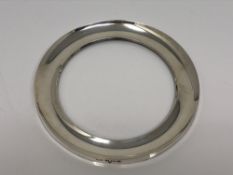 A circular silver photo frame, Birmingham 1908 CONDITION REPORT: Frame only,