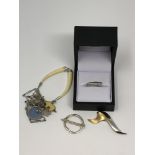 Silver jewellery including a boxed Sif Jakobs ring,