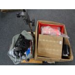 A quantity of photographic equipment to include enlarger, developing trays, projector,
