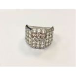A silver dress ring,
