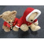 Two Harrod's Christmas bears,