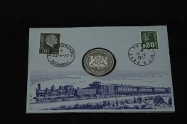 Franklin Mint - The last run of the Orient Express, 1977 coin stamp cover.