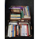 Two boxes of hardbacked books - Terry Pratchett novels etc