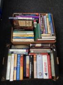 Two boxes of hardbacked books - Terry Pratchett novels etc