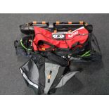 Three ski bags - slalom and Dunlop, Trans Pack back pack ,