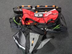 Three ski bags - slalom and Dunlop, Trans Pack back pack ,