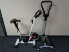 A Taarnby trim exercise bike with manual stepper