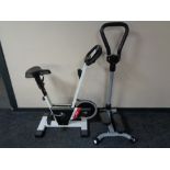 A Taarnby trim exercise bike with manual stepper