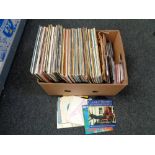 A box of vinyl records, Talking Heads,
