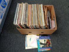 A box of vinyl records, Talking Heads,