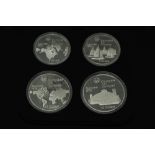 The Royal Canadian Mint - Olympic silver coin proof set comprising of two $5 and two $10 coins.