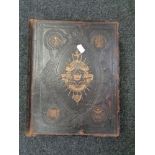 A nineteenth century leather bound family bible