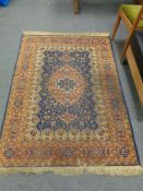 A machined Persian design rug