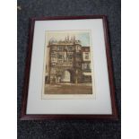 A framed Reginal Green signed etching of York Minster