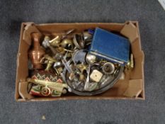 A box of metal wares,