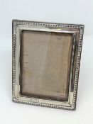 A silver photograph frame,