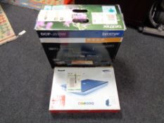 A boxed Brother multi function printer together with Canon scanner