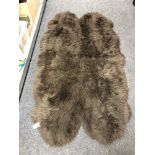 An Ikea shaggy rug