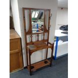 An Arts and Crafts mirrored hall stand