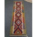 A Maimana Kilim runner 197 cm x 63 cm