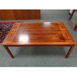 A mid century Danish rectangular coffee table