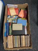 A box of twentieth century books, novels,