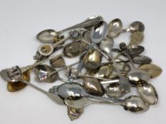 A quantity of commemorative spoons including silver examples (approx.