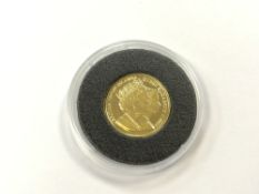 A gold British Virgin Islands $25 coin, The Life of Queen Elizabeth II, Pobjoy Mint, 3.