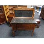 An Edwardian marble topped washstand