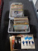 Two boxes of vinyl LP's, The Beatles, Walt Disney compilations,