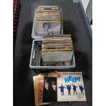 Two boxes of vinyl LP's, The Beatles, Walt Disney compilations,