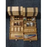 Two Rolykit tool boxes with contents