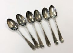 A set of six foreign silver teaspoons CONDITION REPORT: 53g