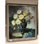 Continental school, still life of flowers,