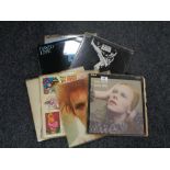 A collection of 9 vinyl L.P. records by David Bowie