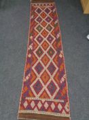 A Suzni Kilim runner 288 cm x 67 cm