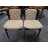 A set of six Danish mid century dining chairs