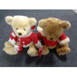 Two Harrod's Christmas bears,