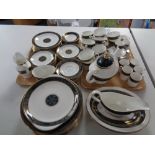 Eighty eight pieces of Royal Doulton Carlisle tea and dinner china