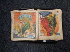 A tray of thirty 1979-1980 2000 AD comics.