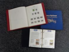 Three Philatelic folders relating to flight,