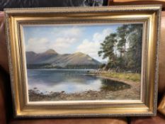 Paul Harley (British Contemporary), Friar's Head, Derwentwater and Cat Bells, oil on canvas,