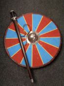 An Anglo Saxon style sword and shield