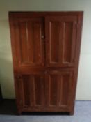 An antique pine painted four drawer cabinet (Af)